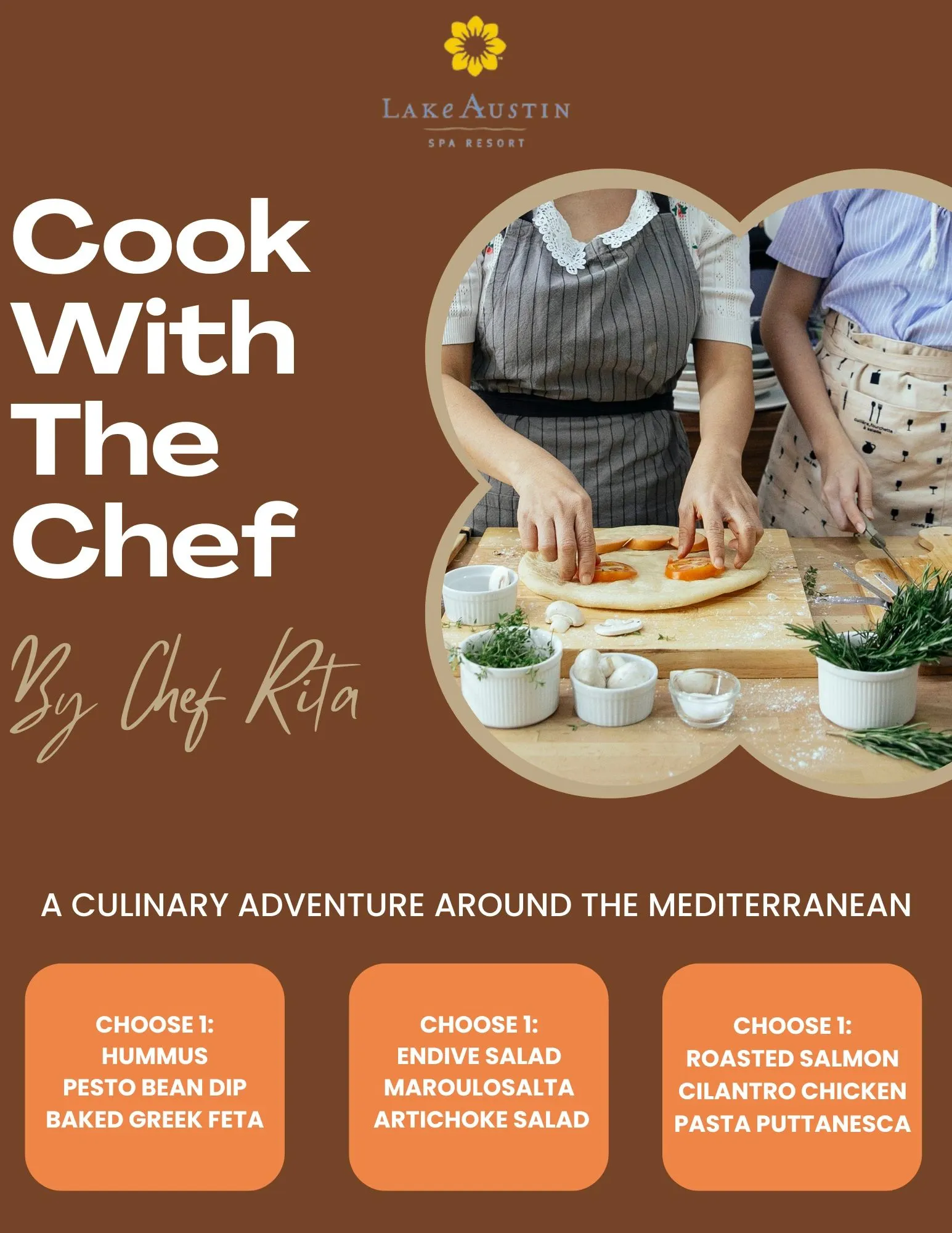 Cook With The Chef at Lake Austin Spa